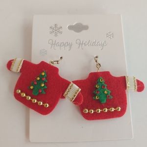 Ugly Christmas sweater earrings